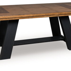 Greddinton - Dining Extension Table - Brown / Black