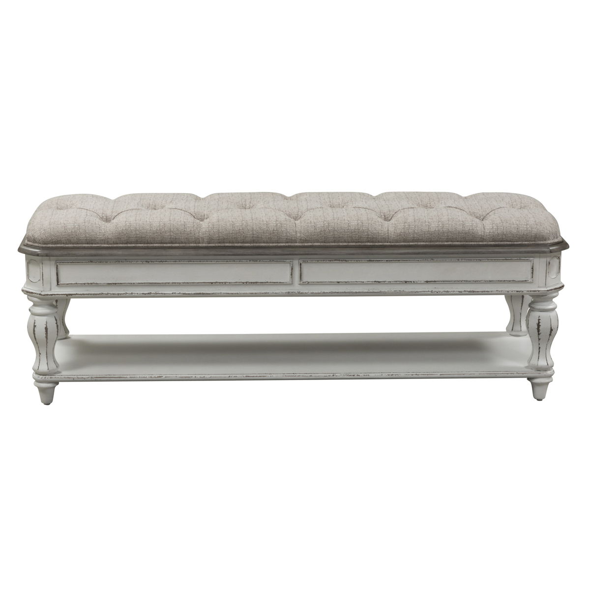 Magnolia Manor - Bed Bench - White - Image 3