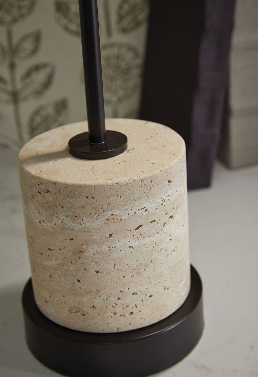 Vinmour - Metal Desk Lamp - Brown / Beige - Image 4