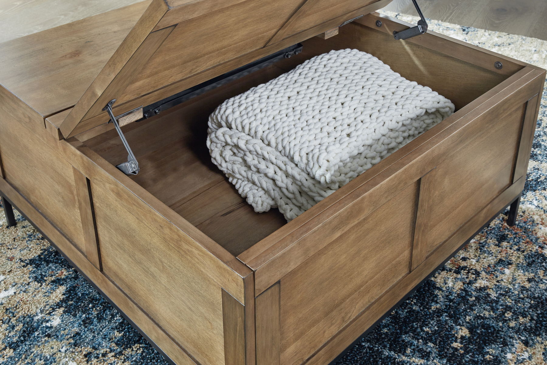 Torlanta - Lift Top Cocktail Table - Brown - Image 9