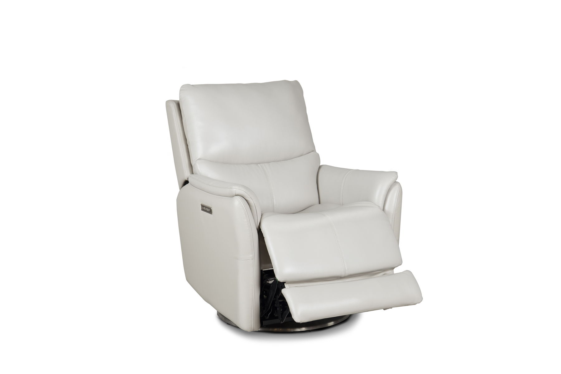 Salem - Swivel Recliner With Power Recline, Power Headrest, Power Lumbar, Layflat, 3" Footrest Extension - Image 2