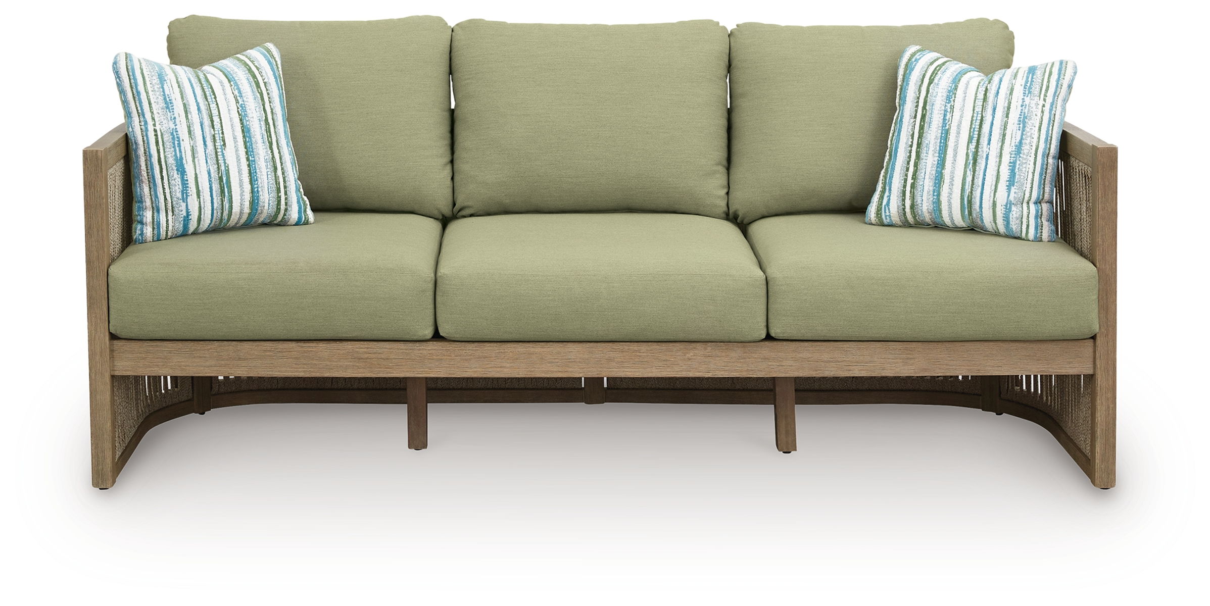 Serena Shores - Sofa With Cushion - Beige / Green - Image 4