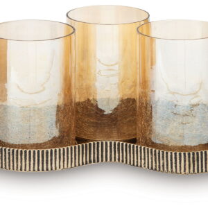 Evereton - Candle Holder - Antique Gold Finish