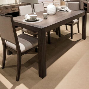 Modern Edge - Rectangular Leg Table - Caffe