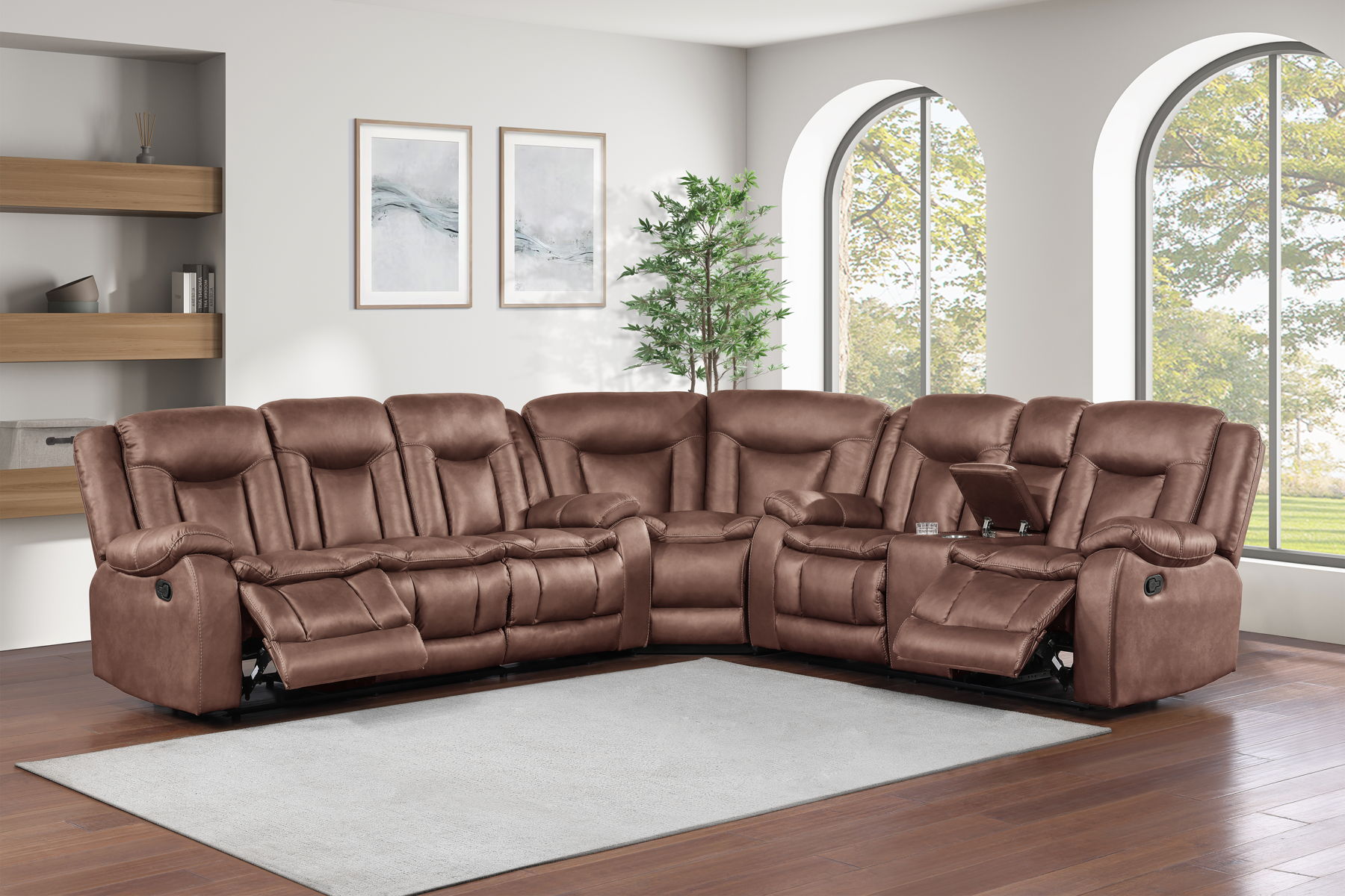 Morello - 3 Piece Manual Sofa/Loveseat/Wedge - Image 4