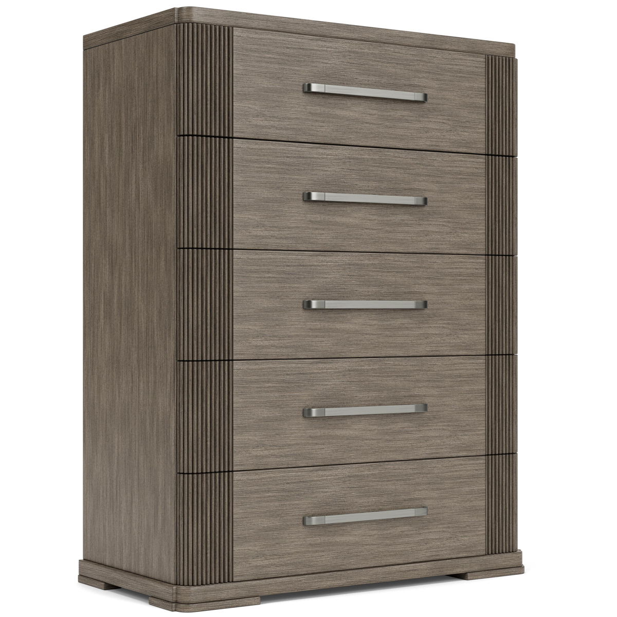 Sariel - 5 Drawer Chest - Dark Brown - Image 2