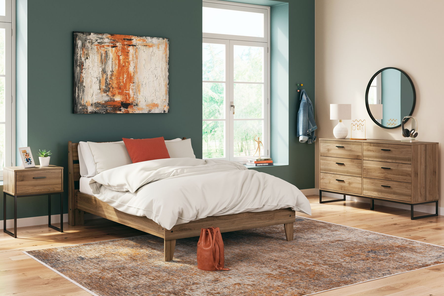 Deanlow - Six Drawer Dresser - Honey - Image 7