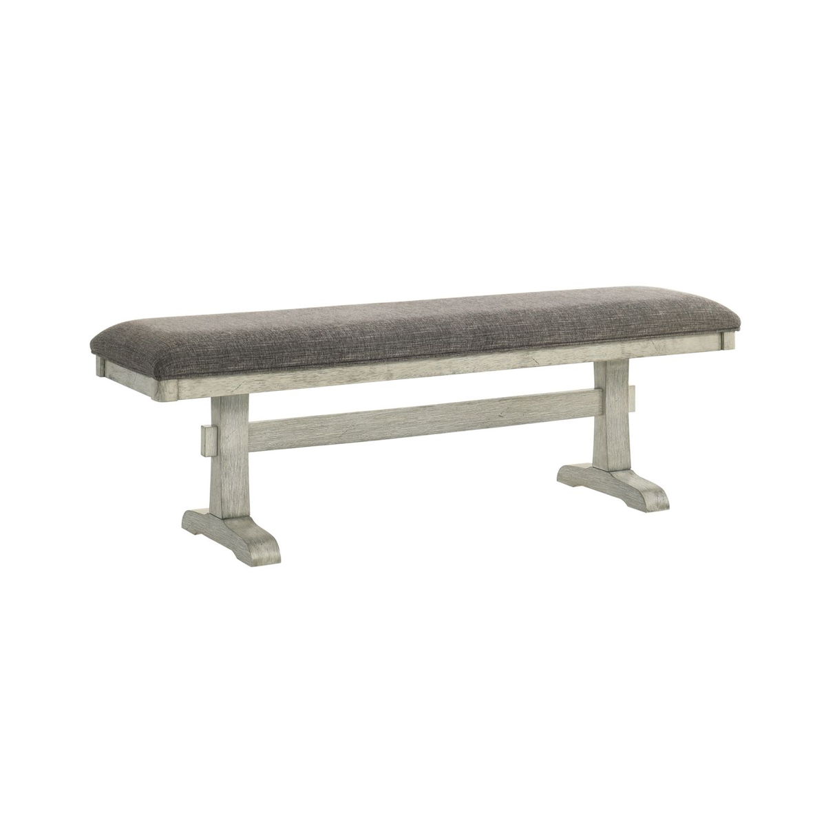 Hallendale - Upholstered Dining Bench (RTA) - Gravel Wash - Image 3