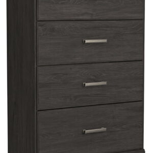 Belachime - Four Drawer Chest - Charcoal