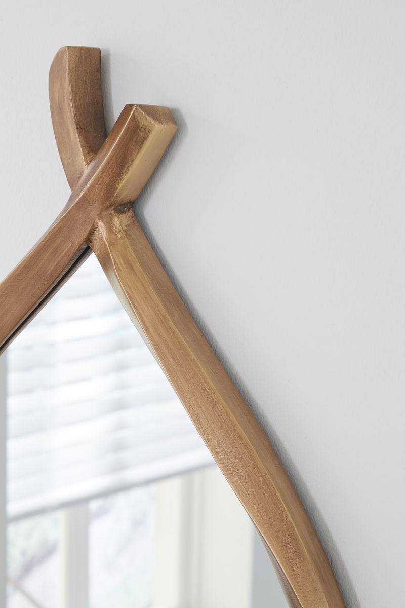 Bartner - Accent Mirror - Antique Gold Finish - Image 6