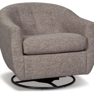 Upshur - Swivel Glider Accent Chair - Taupe