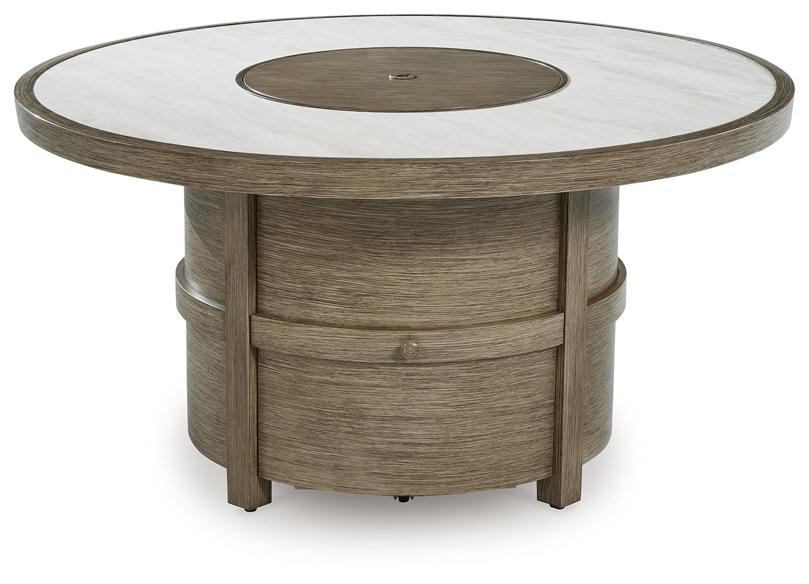 Rainier Ranch - Round Fire Pit Table - Beige - Image 2