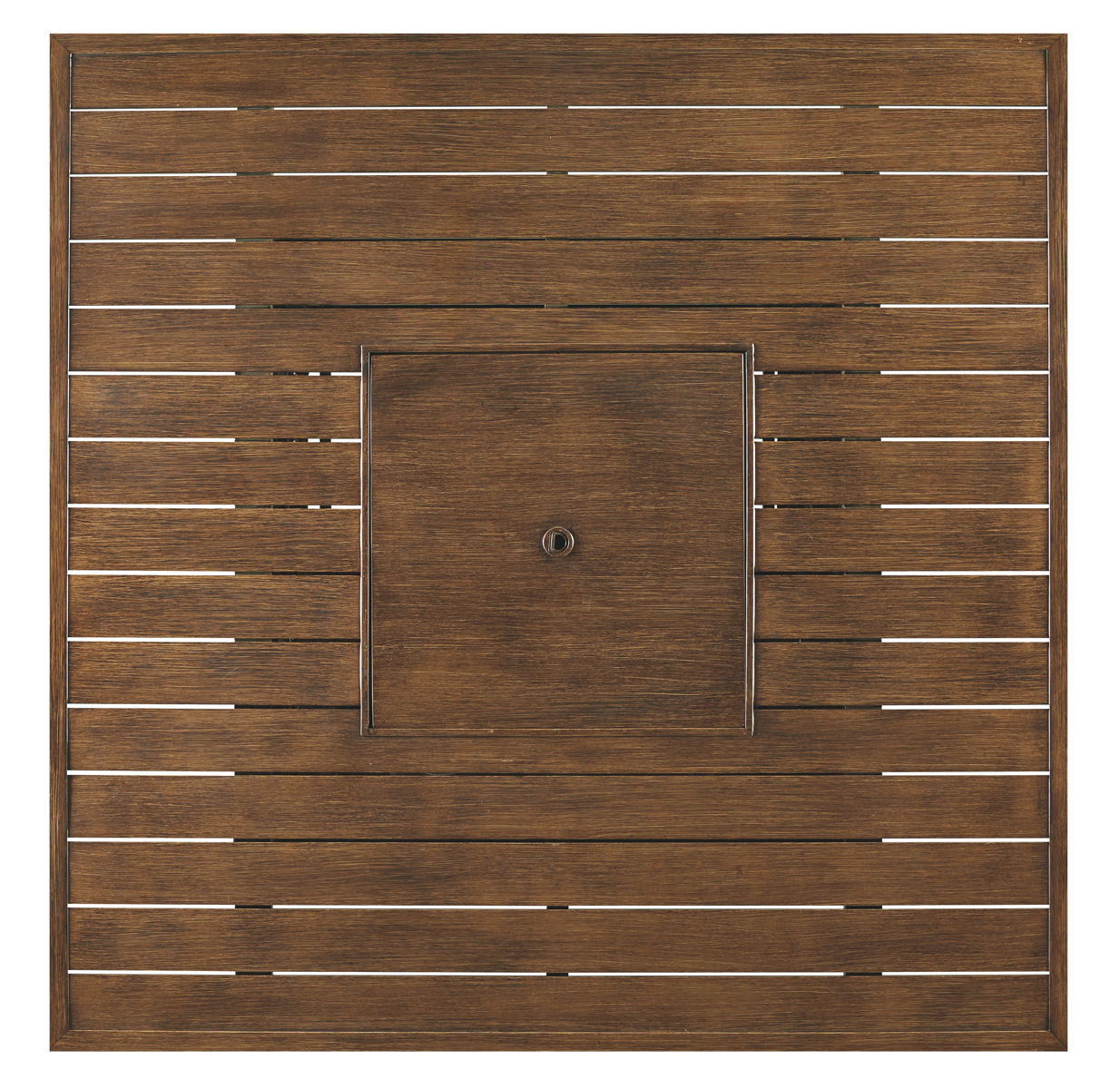 Paradise Trail - Square Bar Table w/Fire Pit - Medium Brown - Image 3