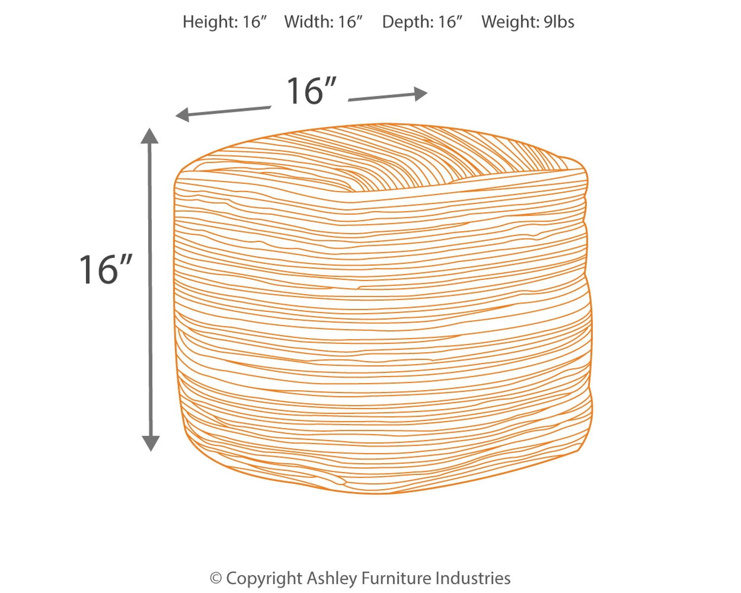 Absalom - Pouf - Denim - Image 2