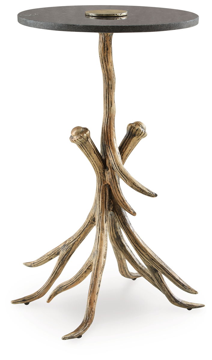 Lemkins - Accent Table - Black / Antique Gold Finish - Image 5