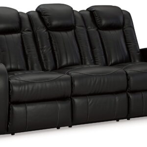 Caveman Den - Power Reclining Sofa With Adj Headrest - Midnight