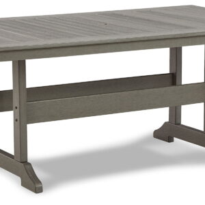 Visola - RECT Dining Table w/Umb OPT - Gray