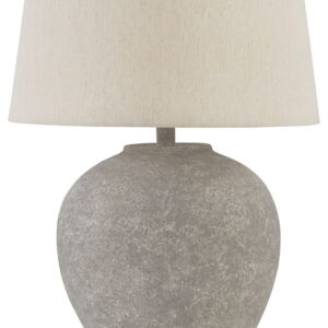 Dreward - Paper Table Lamp - Distressed Gray