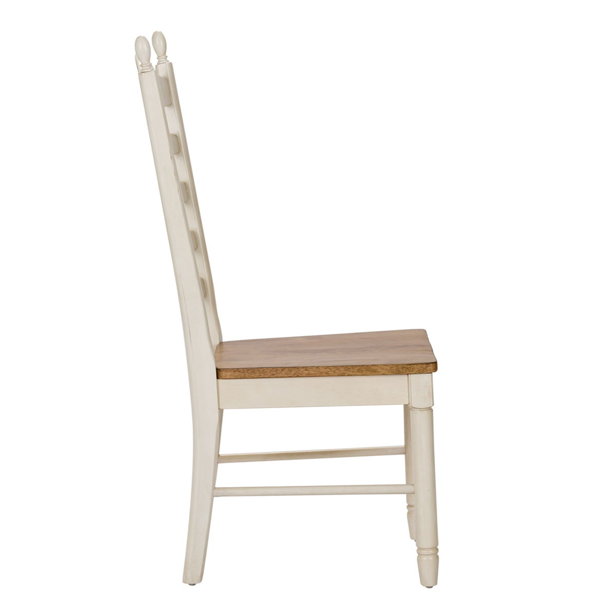 Springfield - Ladder Back Side Chair - Honey & Cream - Image 6