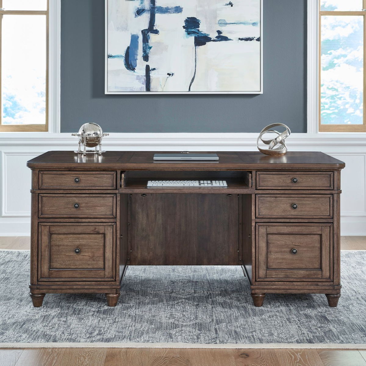 Harrison Heights - Jr Executive Desk - Sienna - Image 2