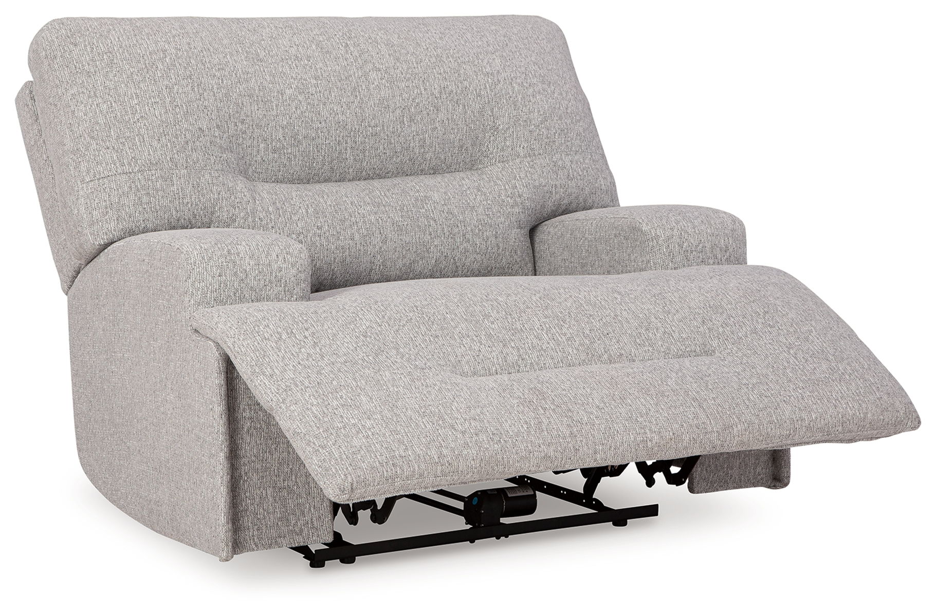 Acklen Place - 4 Pc. - 3-Piece Power Reclining Sectional Sofa With Raf Chaise, Wide Seat Power Recliner - Pewter - Image 2