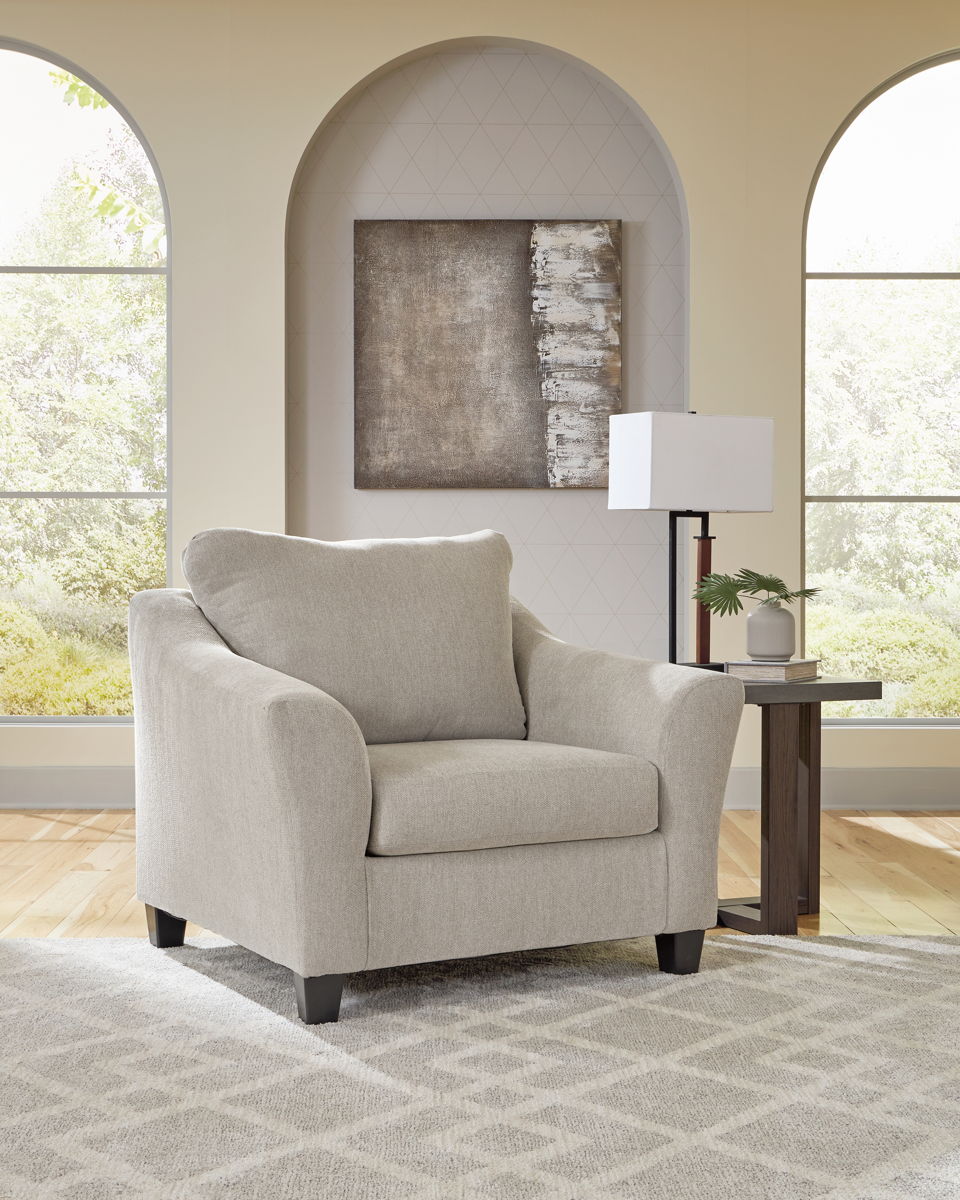 Willarae - 2 Pc. - Chair And A Half, Ottoman - Taupe - Image 7