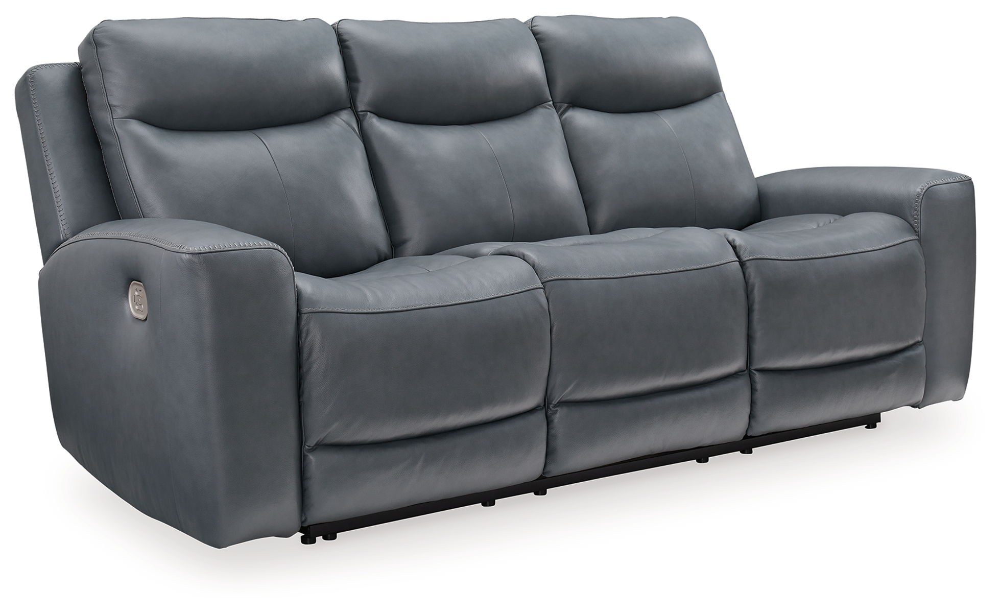Mindanao - 2 Pc. - Power Reclining Sofa, Power Reclining Loveseat with Console - Steel - Image 10