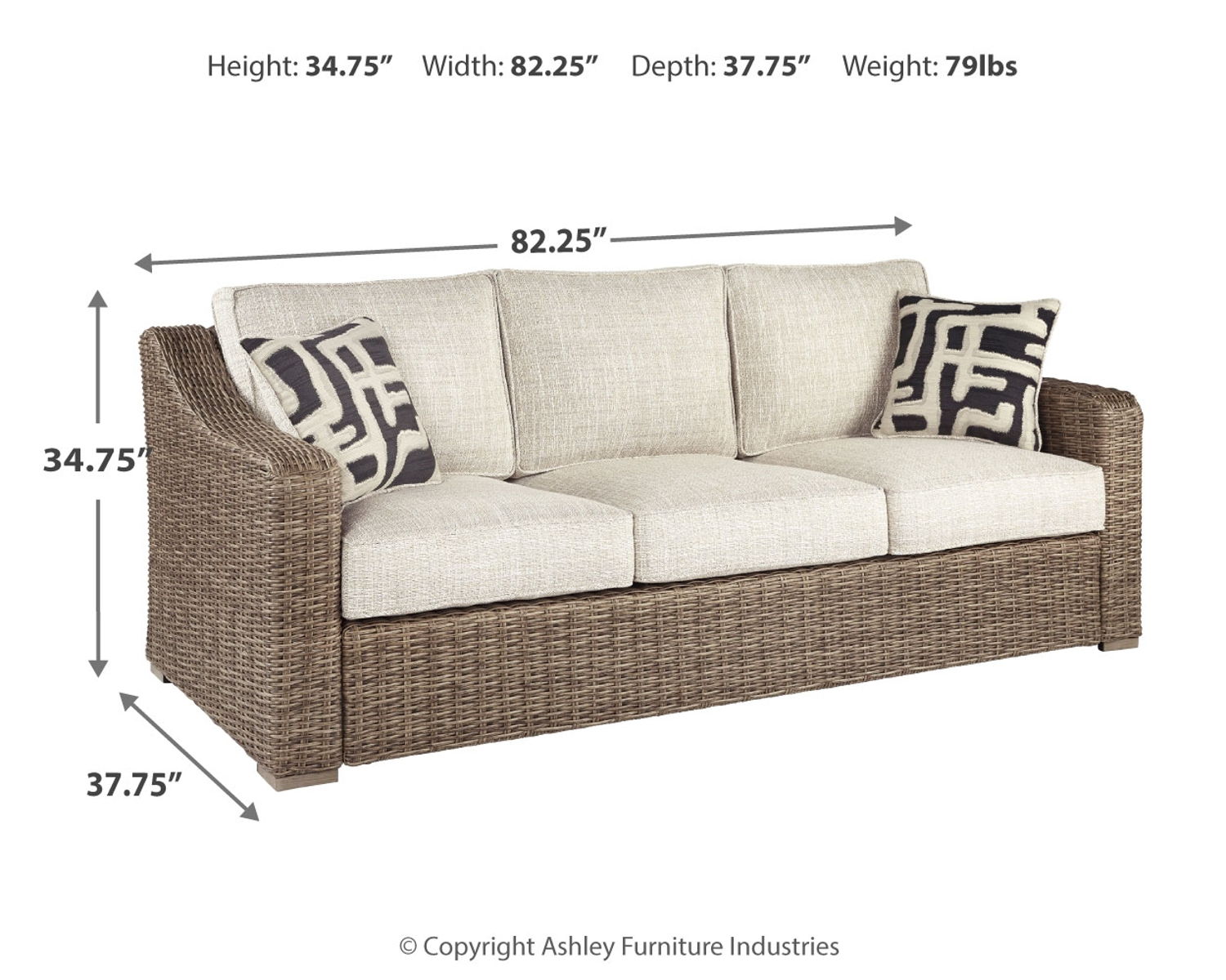 Beachcroft - 6 Pc. - Lounge Set - Beige - Image 8