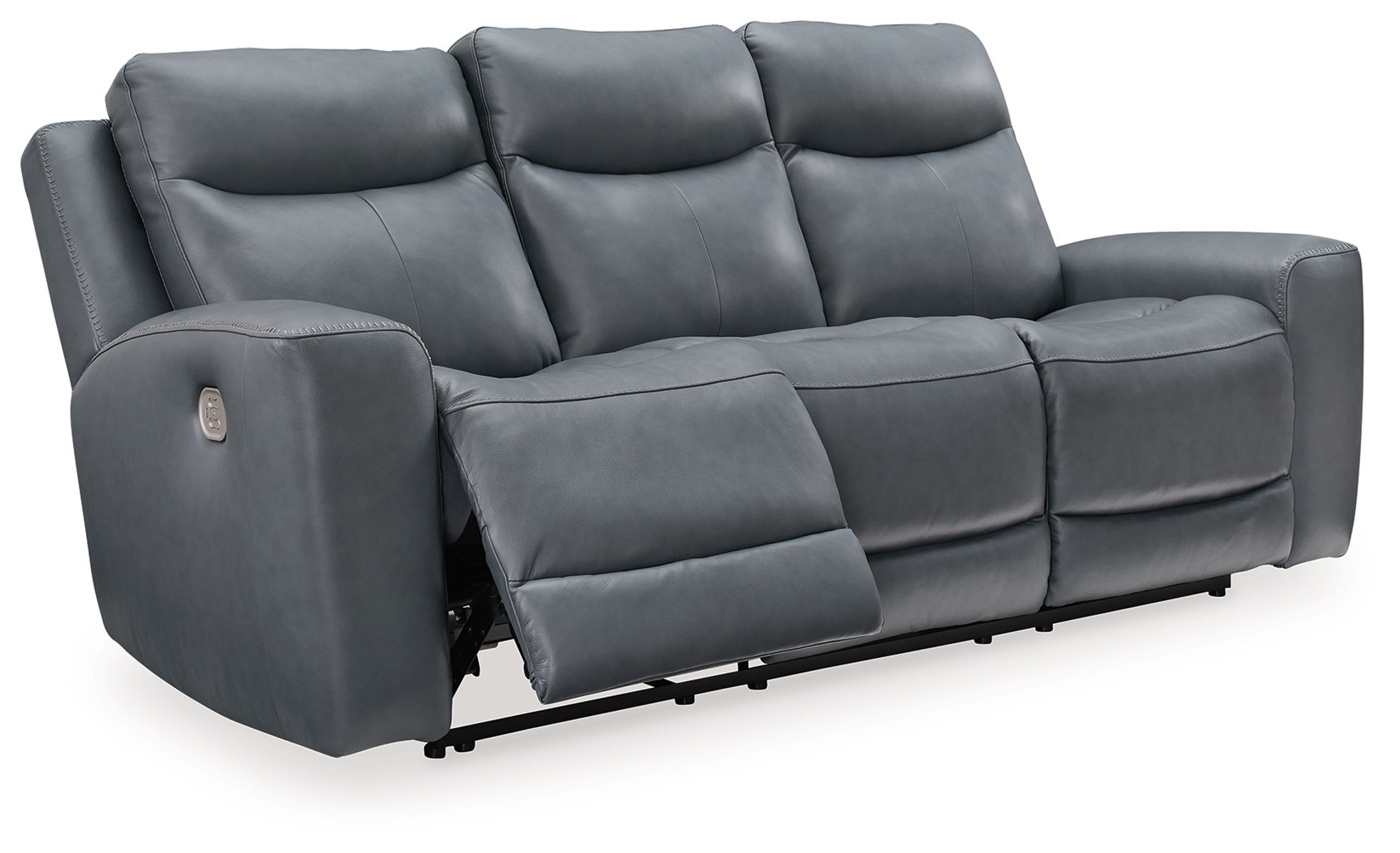 Mindanao - 2 Pc. - Power Reclining Sofa, Power Reclining Loveseat with Console - Steel - Image 5