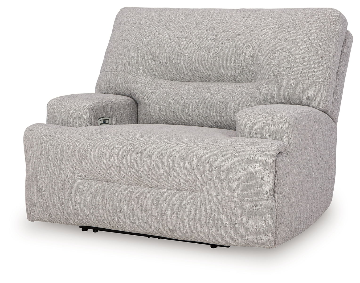 Acklen Place - 4 Pc. - 3-Piece Power Reclining Sectional Sofa With Raf Chaise, Wide Seat Power Recliner - Pewter - Image 3