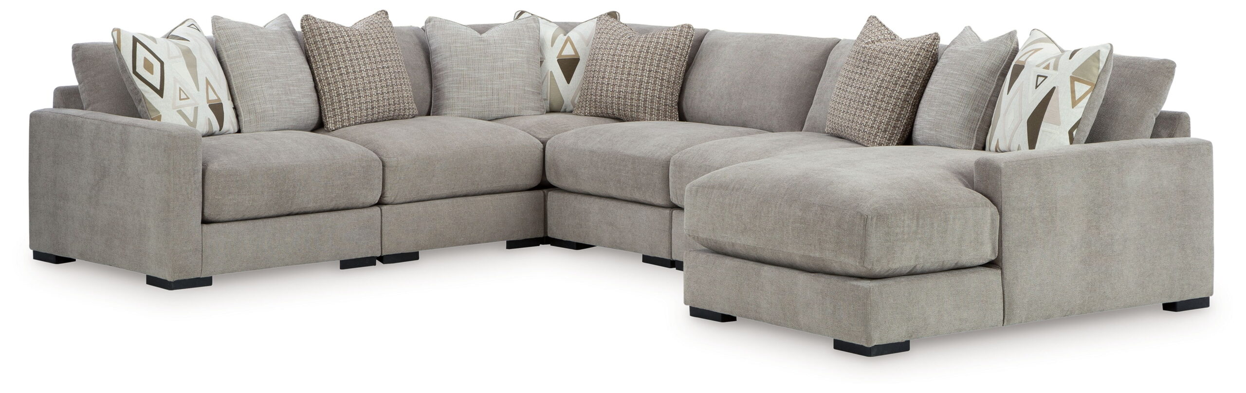 Aslan Court - Sectional With Ottoman Set - Image 4