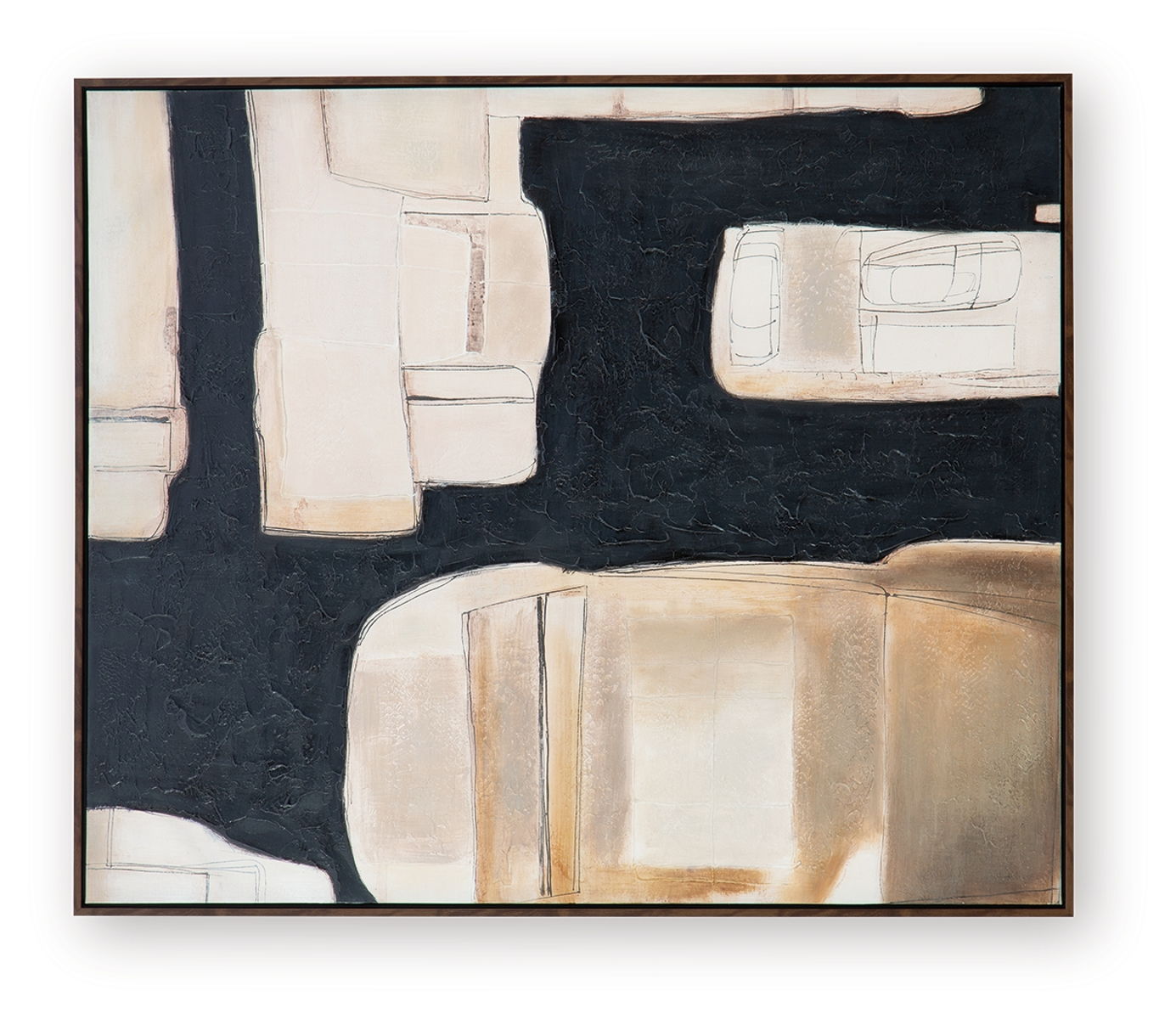 Feyville - Wall Art - Black / Brown / Cream - Image 7