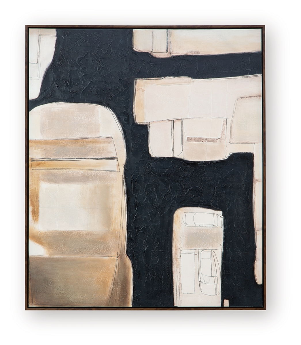 Feyville - Wall Art - Black / Brown / Cream - Image 6