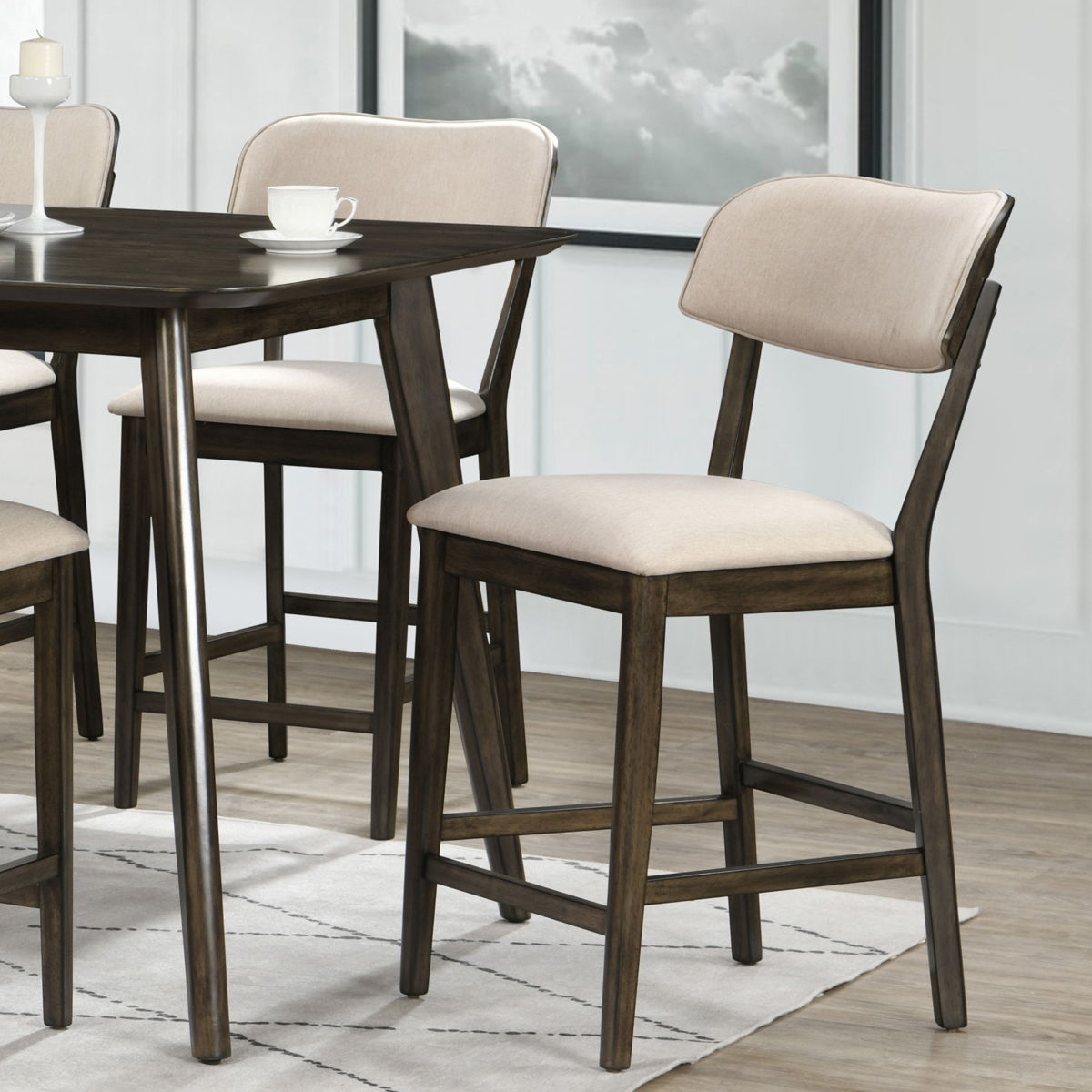 Rex - Open Back Counter Chair (Set of 2) - Brown - Image 8