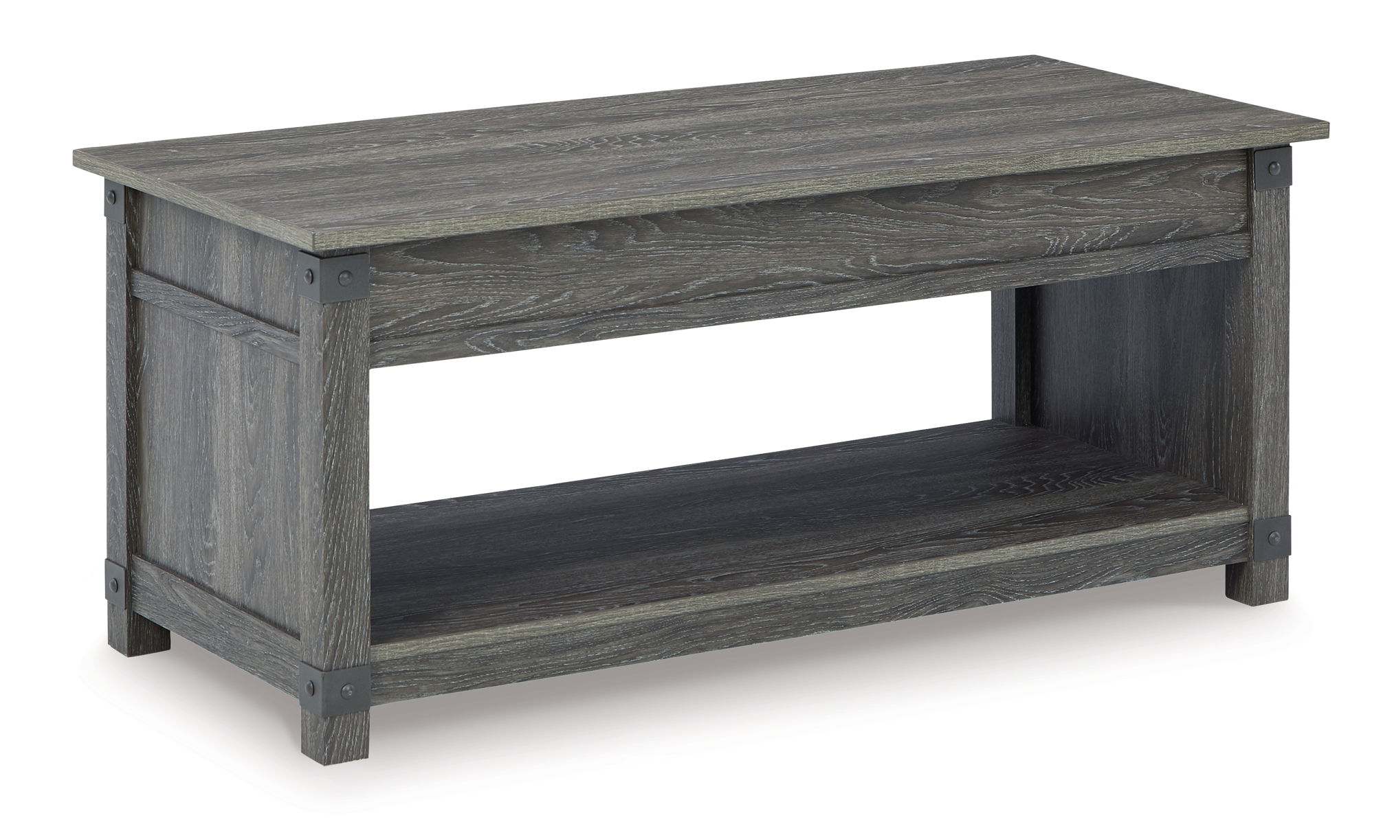 Freedan - 3 Pc. - Coffee Table, 2 End Tables - Grayish Brown - Image 5