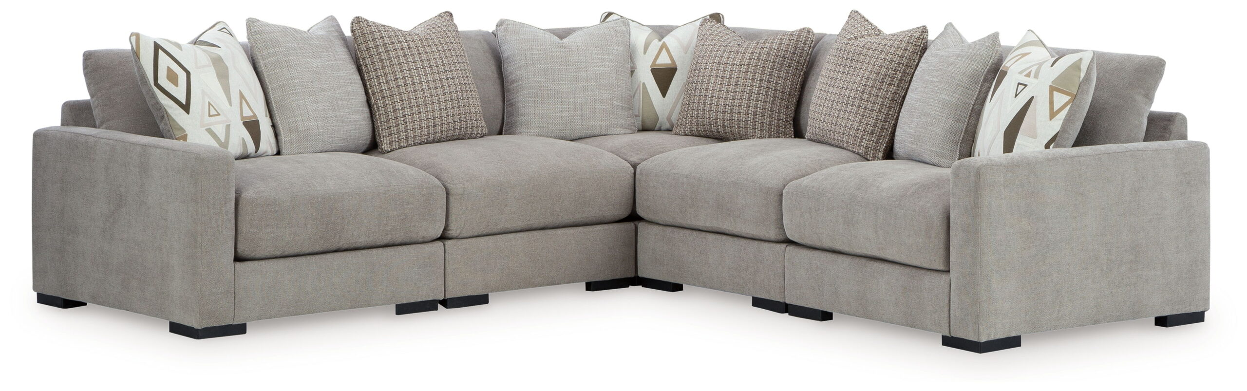 Aslan Court - Sectional With Ottoman Set - Image 9