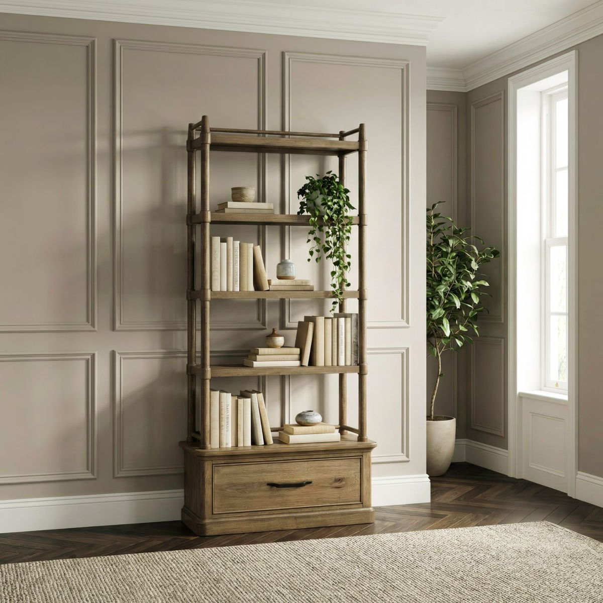 Hickory Grove - Bookcase - Heirloom Brown