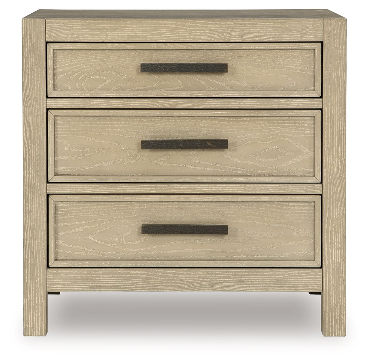 Calmoro - Three Drawer Night Stand - Gray - Image 2