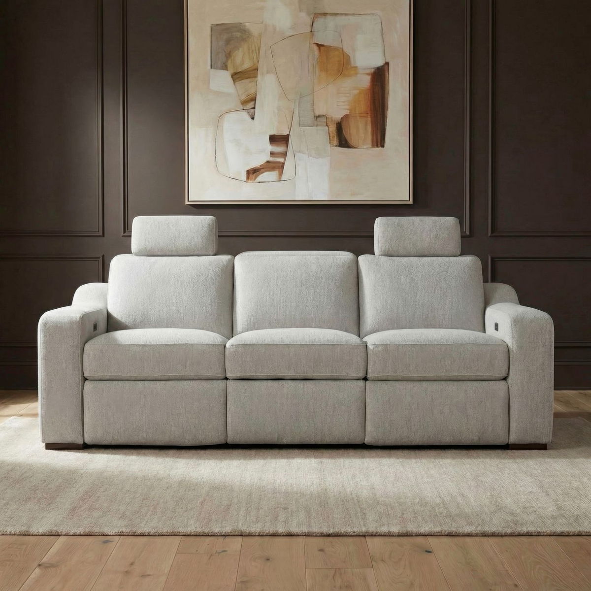 Archer - Sofa With Power Footrest & ZW - Hampstead Dove