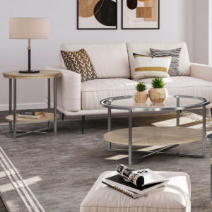 Paran Place - 3 Piece Table Set (Cocktail Table & 2 End Tables) - Natural